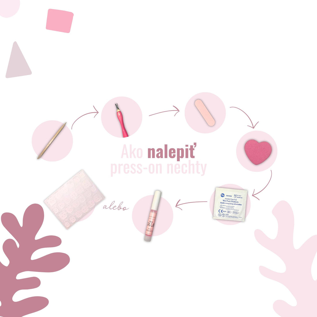 Návod na lepenie press-on nechtov